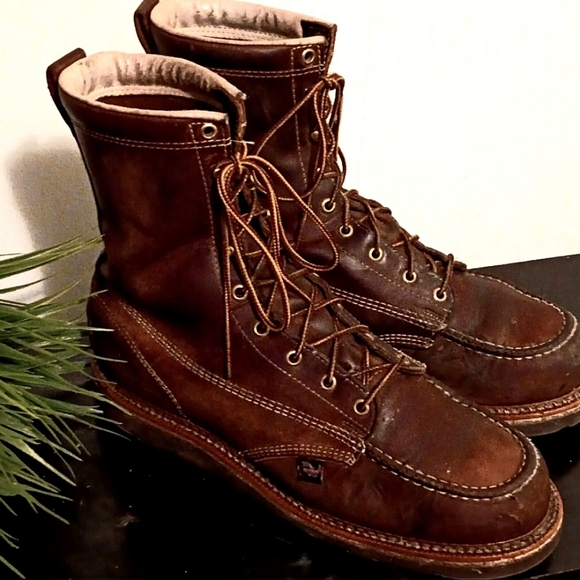 THOROGOOD Mens American Heritage 8" Moc Toe Max Wear Boots - Picture 1 of 5